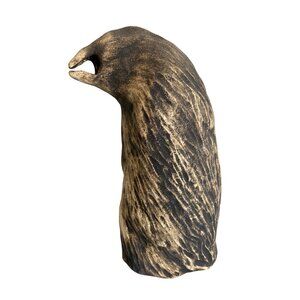 Eagle Sculpture Handmade Art Pottery Signed By Artist
